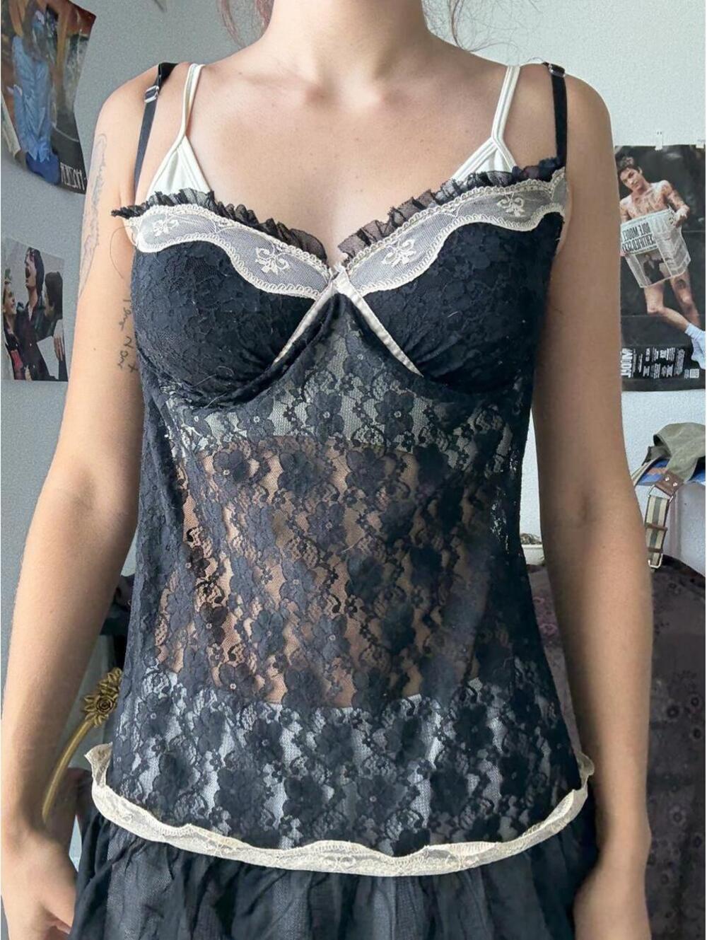 Victoria's Secret Women's Black Vests-tanks-cami